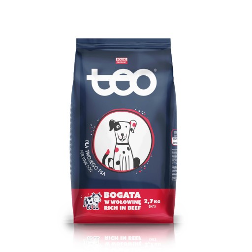 TEO suché krmivo pre psov hovädzie mäso 2,7 kg