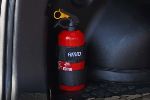 Držiak na hasiaci prístroj do auta so zapínaním na suchý zips