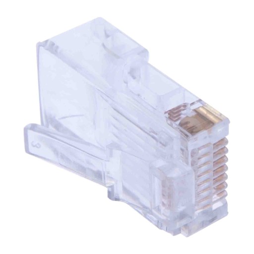 RJ45 8p8c kat. 5e zástrčky UTP, drôt, 50 ks