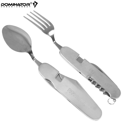 Vreckový nôž Tourist Essentials DOMINATOR 6v1 príborový nôž lyžička vidlička