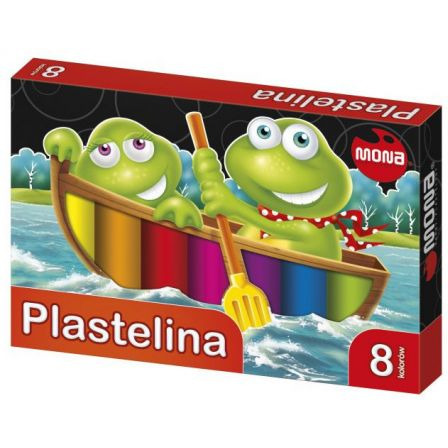 MONA PLASTICINE 8 farieb PRE DETI St. Majewski