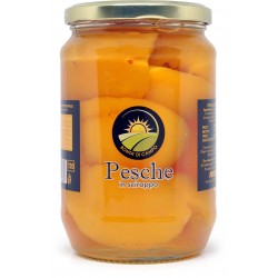 Broskyne v prémiovej nádobe na sirup Pesche gialle 700g - Bonta di Campo