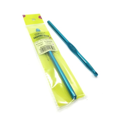 Háčik na háčkovanie z eloxovaného hliníka / 6,5 mm
