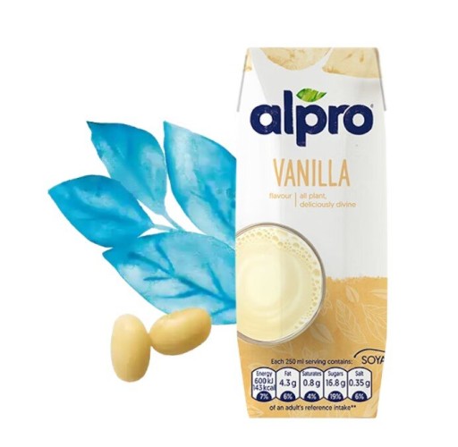 Rastlinný sójový nápoj s limetkou, vanilkovou príchuťou ALPRO Vanilka 250ml