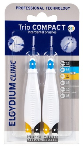 Zubné kefky ELGYDIUM CLINIC TRIO COMPACT 012 2 ks.