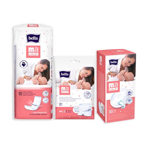 Bella Mamma Basic súprava výbavičky Dojčiace vložky, popôrodné vložky