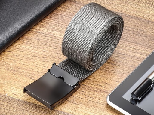 Tkaný STRAP Grey Butterfly na šaty 125 cm