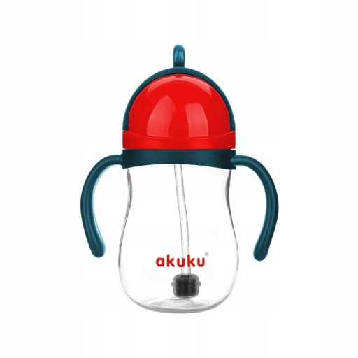Akuku Sippy pohár s tubou a váhou 280 ml fľaša s váhou 9m+