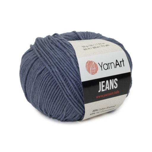 50 g priadze, 55 % bavlna 45 % akryl, YarnArt Jeans denim 68
