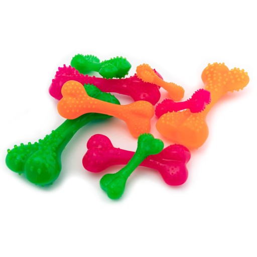 Pohodlná žuvacia kosť pre psa Dental Bone Mint, oranžová, 16,5 cm