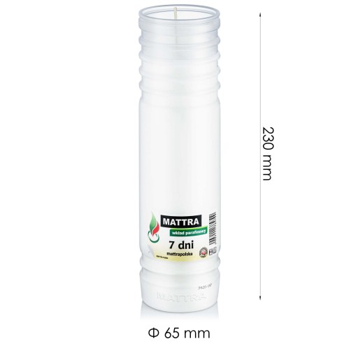 Parafínová vložka do sviečky MATTRA sviečka 7 dní P-9