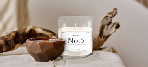 Möller SPA No.5 - SÓJOVÁ PRÍRODNÁ SVIEČKA VONNÁ SVIEČKA V SKLE