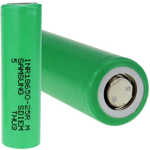 VYSOKOPRÚDOVÁ lítium-iónová batéria INR 18650 25R SAMSUNG 2500 mAh CELL