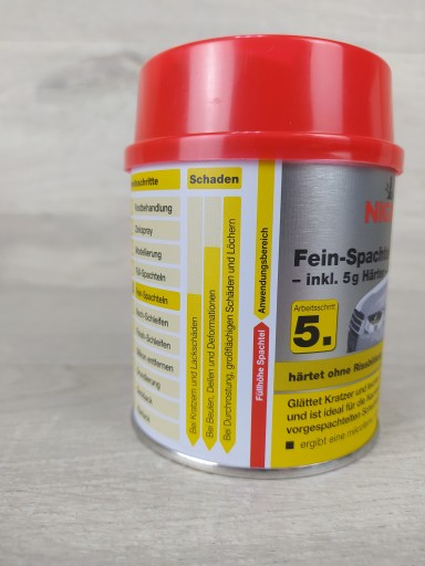 NIGRIN Putty Jemný tmel 245g + 5g tužidlo