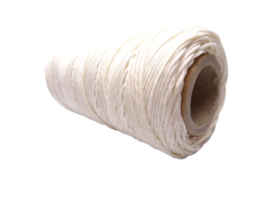 Ľanové nite, povrázok, 150 X 6, 100 g, krém
