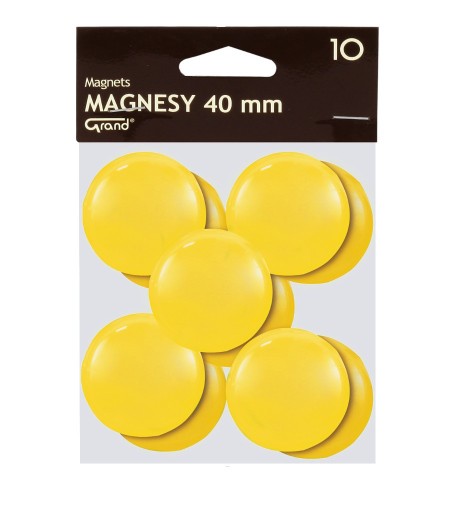 Veľký magnet 40mm 10ks žltý