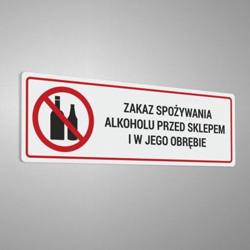 Nálepka – Zákaz pitia pred obchodom 10x30