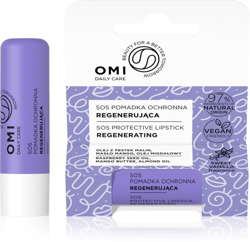 OMI - SOS regeneračný ochranný rúž VEGAN