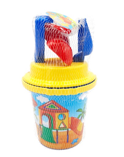 SET PLÁŽOVÝCH HRAČIEK vedierko, lopatka, forma 5