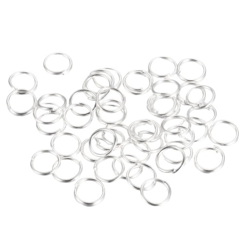 Closed Ring Links Silver 6mm 200pcs