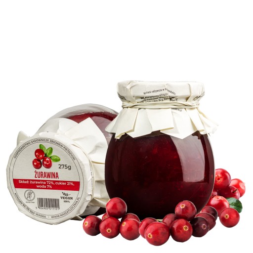 Brusnicový džem bez konzervantov, mäsová prísada 275g