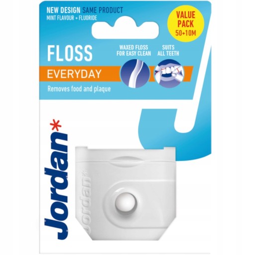 JORDAN EVERYDAY DENTAL FLOSS každodenná mäta