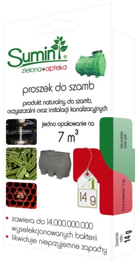 Sumin Prípravok do septikov a čističiek odpadových vôd, prášok 14g