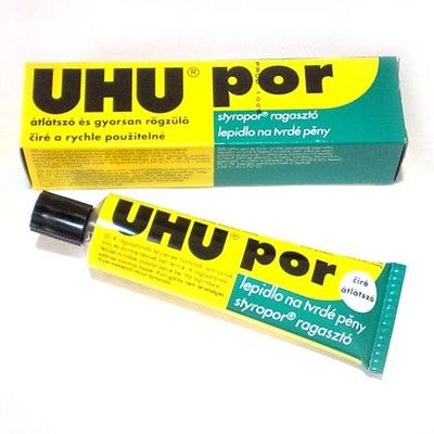Lepidlo na polystyrénovú penu priehľadná UHU POR 40g/50ml