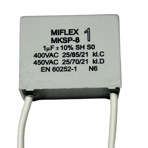 MIFLEX motorový kondenzátor 1uF 400V POLSKÝ