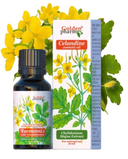 KOZMETICKÝ OLEJ skorocel skorocel akné atopická dermatitída psoriáza 20 ml