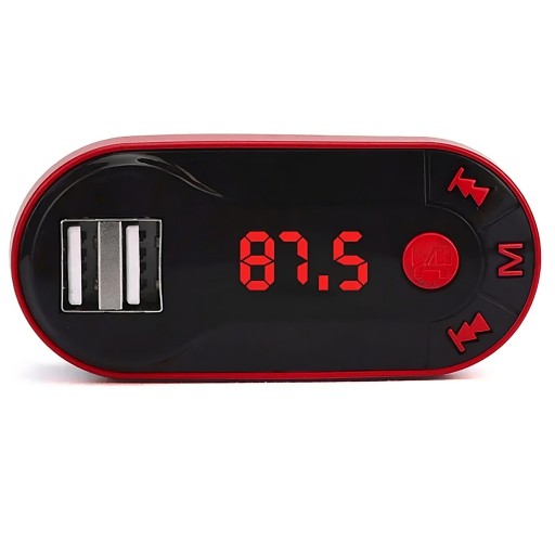 FM BLUETOOTH VYSIELAČ MP3 NABÍJAČKA 2XUSB SD LCD