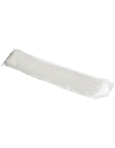 Sťahovacie pásky 4,6x350mm Biele 100 ks