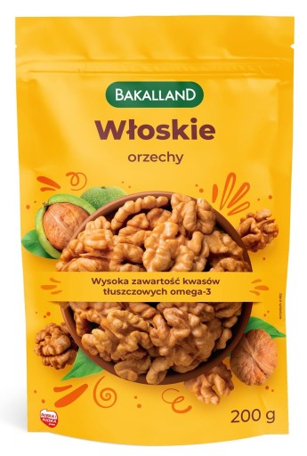 Bakalland lúpané vlašské orechy 200g veľké a chutné omega-3 PREMIUM KVALITY