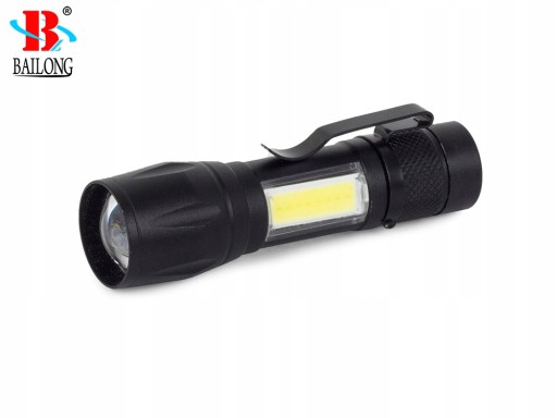 BAILONG MINI CREE ZOOM XP-E COB CLASSIC VRECKO POLICAJNEJ BATERKY
