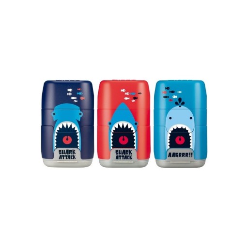 Milan Sharpener - Kompaktná guma Shark Attack, rôzne dizajnové varianty