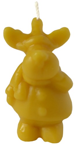 Sviečka z včelieho vosku ŁOSIEK S007 NATURAL