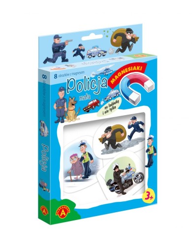 Magnesiaki LITTLE POLICE 8 MAGNETOV v krabičke