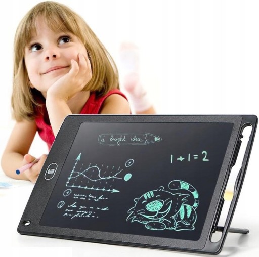 FAREBNÝ GRAFICKÝ TABLET LCD na KRESLENIE pre DETI S KRESLENÍM + ŠTÝL