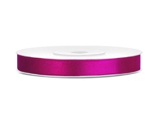 FUCHSIOVÁ SATÉNOVÁ STUHA 6mm/25m