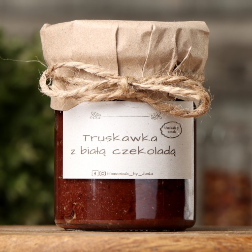 Domáci jahodový džem Jahoda s bielou čokoládou 222 g Natural