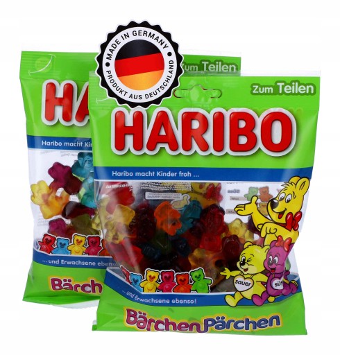 HARIBO sladké a kyslé medvedíky ovocné želé 160g