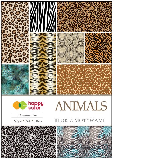 Kreatívny blok Happy Color s motívmi Animals A4