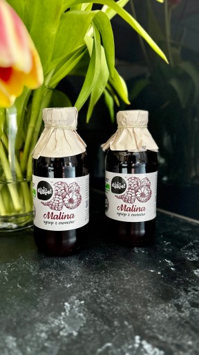 Sirup z malinovej šťavy 100% prírodný bez konzervantov 330 ml 66% ovocie