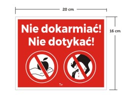 Nápis NEKRMTE KONE V STAJNI