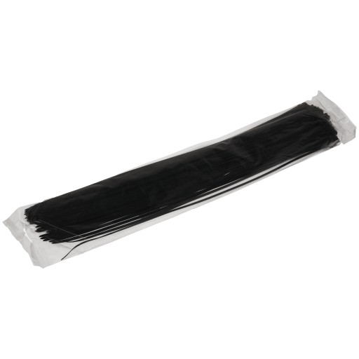 Sťahovacie pásky 4,6x500mm Čierna 100 ks