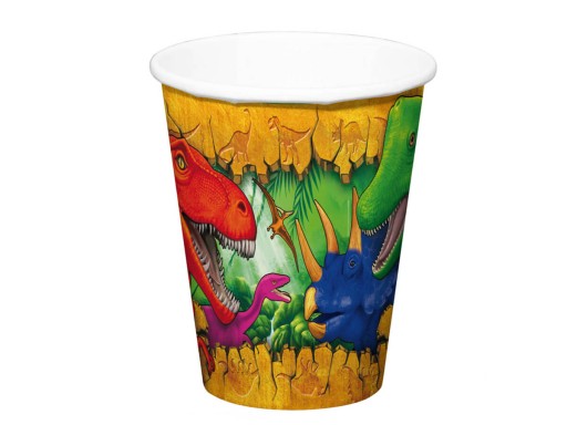 Dinosaury narodeninové poháre 250ml 6 ks.