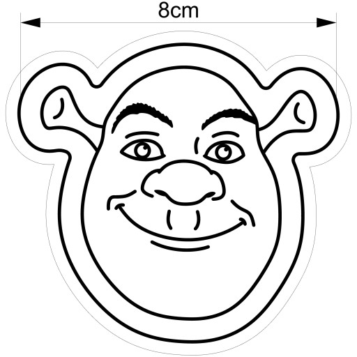 Formička Pečiatka na sušienky Shrek 1 8cm