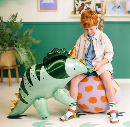 DINOSAUR TRICERATOPS fóliový balón narodeninová PARTY Dino VEĽKÝ STOJACÍ 101cm