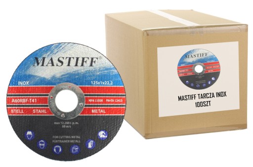 MASTIFF INOX KOVOVÉ REZNÉ KOTÚČE 125 1 KS