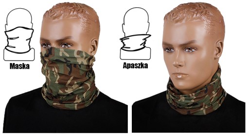 Multifunkčná ochranná šatka Mil-Tec woodland camo bandana
